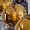 Koyoto  Lámpara Colgante Cristal 30 cm dorado, Transparente, 3 luces