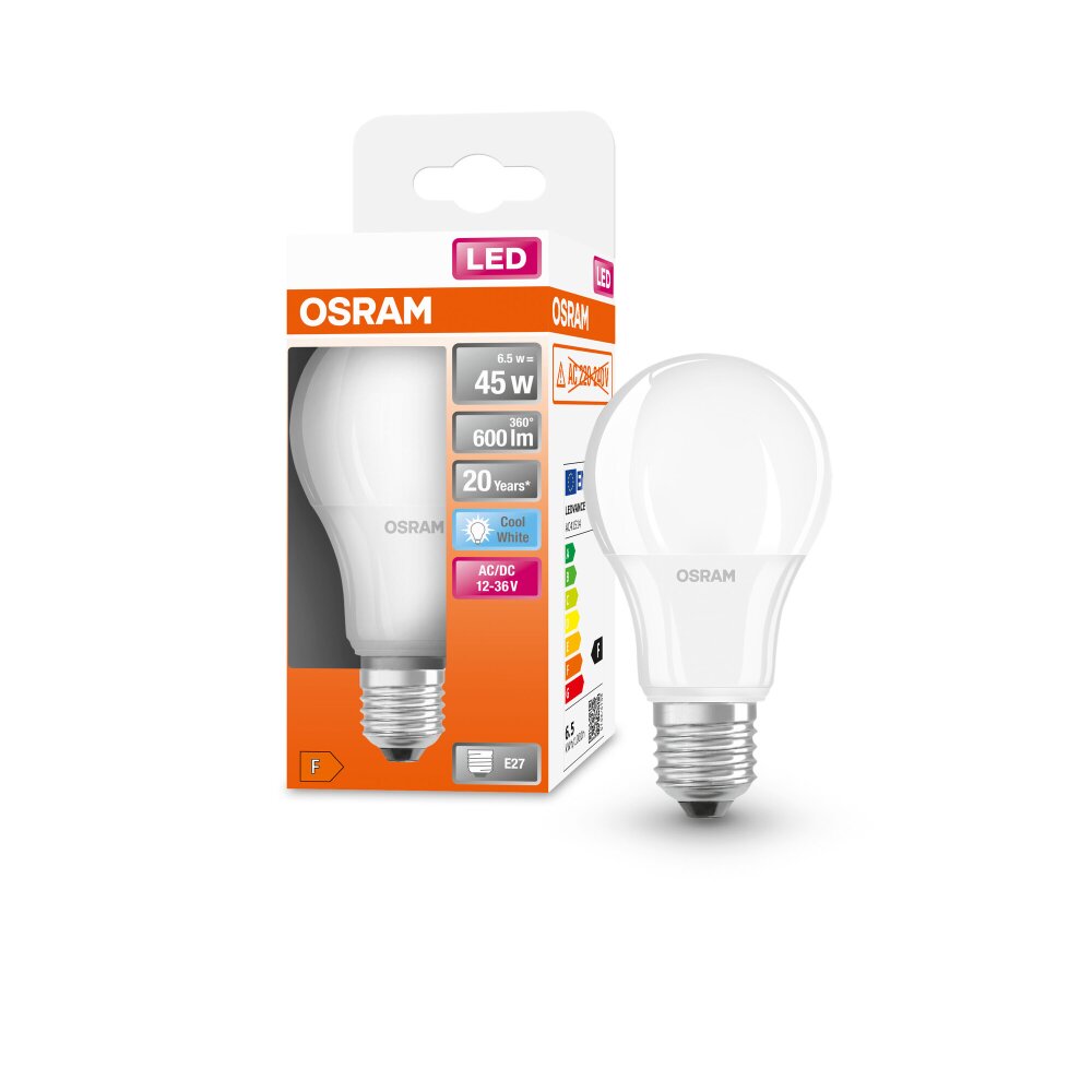OSRAM LED STAR LED E27 6,5 W 4000 Kelvin 600 Lumen main product photo