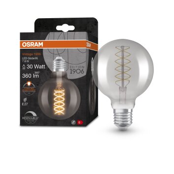 OSRAM Vintage 1906® LED E27 7.8 W 1800 Kelvin 360 Lumen