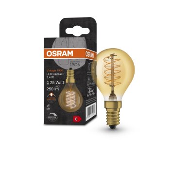 OSRAM Vintage 1906® LED E14 3.4 W 2200 Kelvin 250 Lumen