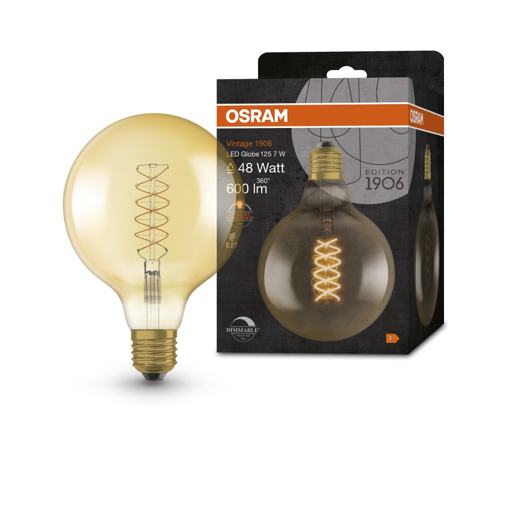 OSRAM Vintage 1906® LED E27 4,8 W 2200 Kelvin 420 Lumen main product photo