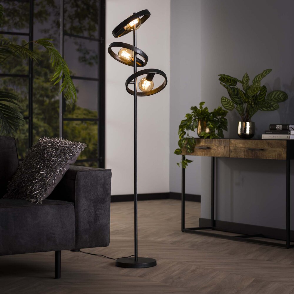 Hover Lámpara de Pie Antracita, 3 luces main product photo