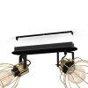 Eglo SAMBATELLO Lámpara de Techo Latón, Negro, 2 luces