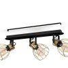 Eglo SAMBATELLO Lámpara de Techo Latón, Negro, 3 luces