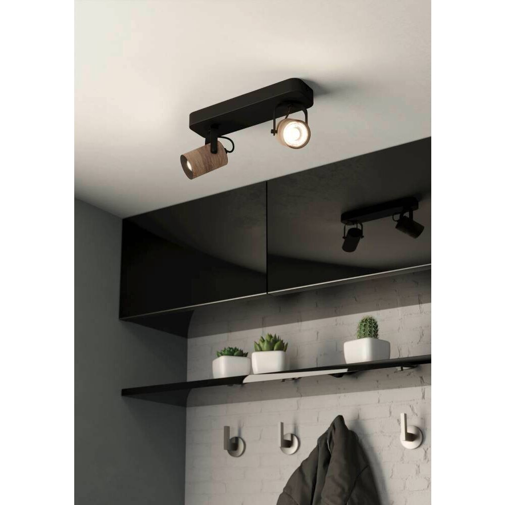 Eglo CAYUCA Lámpara de Techo LED Negro, 2 luces main product photo