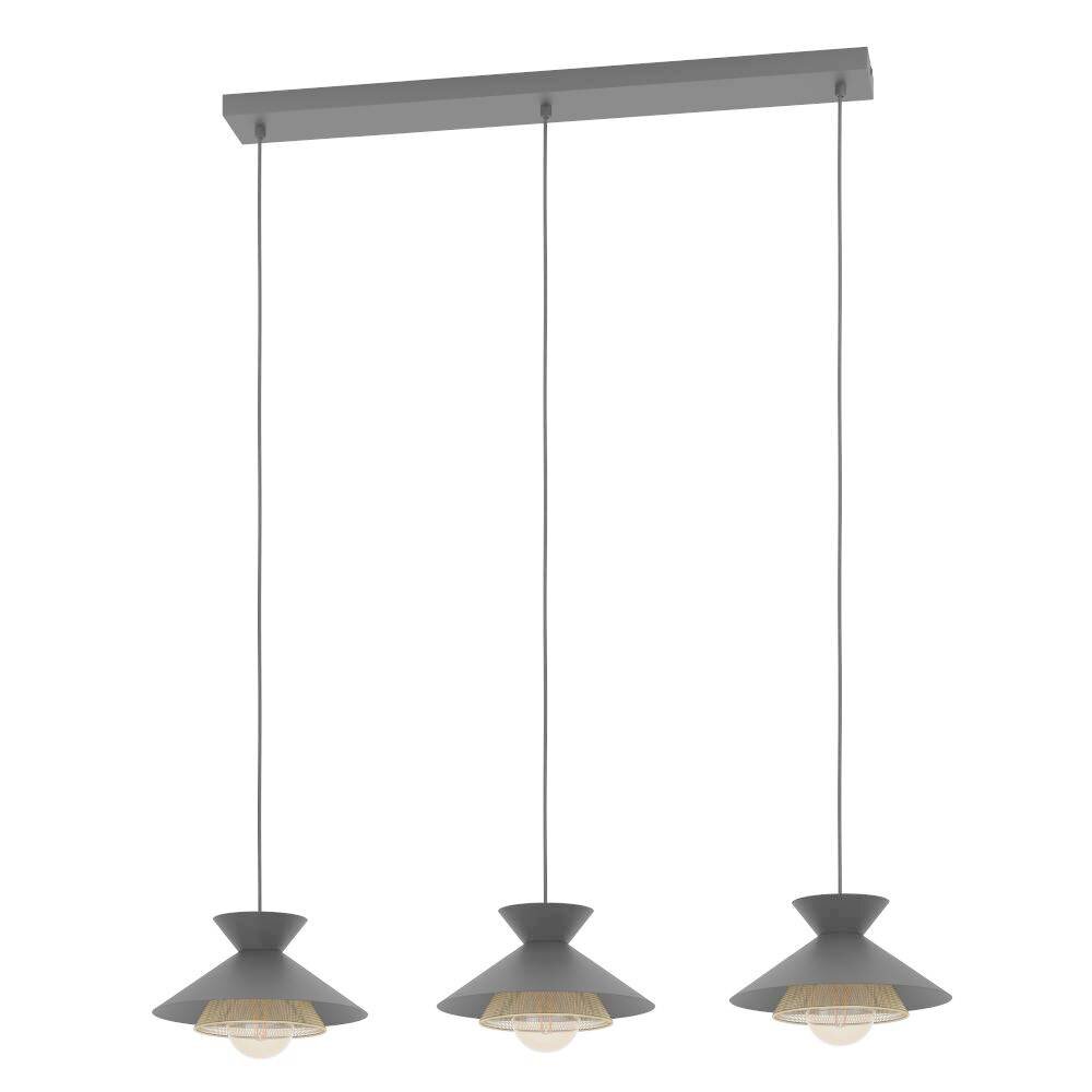 Eglo GRIZEDALE Lámpara Colgante Latón, Negro, 3 luces main product photo