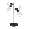 Eglo LURONE Lámpara de mesa Latón, Negro, 2 luces