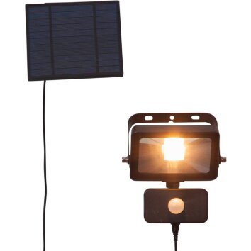 Eglo VILLAGRAPPA Foco proyector jardin LED Negro, 1 luz, Sensor de movimiento