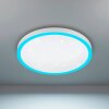 Eglo MONTEMORELOS-Z Lámpara de Techo LED Blanca, 1 luz, Cambia de color