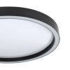 Eglo MONTEMORELOS-Z Lámpara de Techo LED Negro, 1 luz, Cambia de color