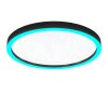 Eglo MONTEMORELOS-Z Lámpara de Techo LED Negro, 1 luz, Cambia de color