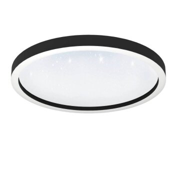 Eglo MONTEMORELOS-Z Lámpara de Techo LED Negro, 1 luz, Cambia de color