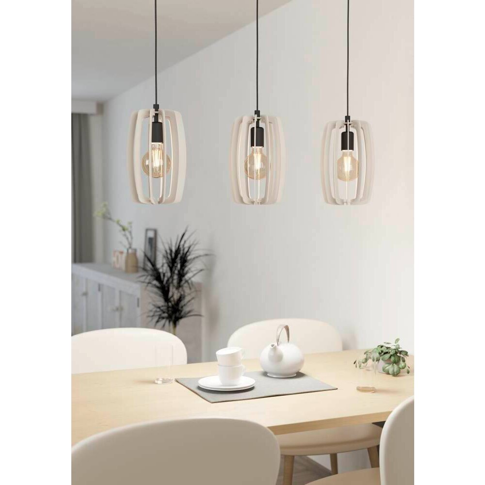Eglo BAJAZZARA Lámpara Colgante Negro, 3 luces main product photo