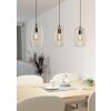 Eglo BAJAZZARA Lámpara Colgante Negro, 3 luces