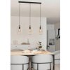 Eglo BAJAZZARA Lámpara Colgante Negro, 3 luces