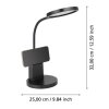 Eglo BROLINI Lámpara de mesa LED Negro, 1 luz