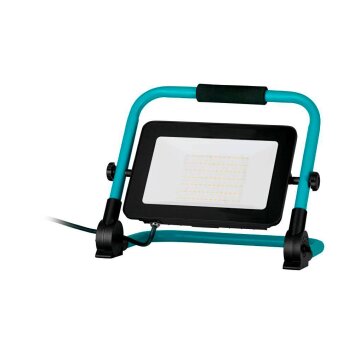 Eglo OUTDOOR Foco proyector jardin LED Azul, Negro, 1 luz