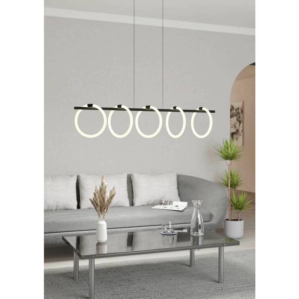 Eglo CARANACOA Lámpara Colgante LED Negro, 5 luces main product photo