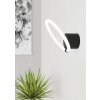 Eglo CARANACOA Aplique LED Negro, 1 luz