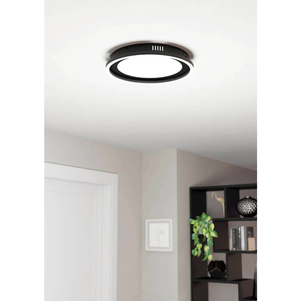 Eglo CALAGRANO Lámpara de Techo LED Negro, 2 luces, Mando a distancia main product photo
