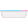 Brilliant Saltery Lámpara de Techo LED Blanca, 1 luz, Mando a distancia, Cambia de color