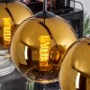 Koyoto  Lámpara de Techo Cristal 20 cm dorado, Transparente, 5 luces