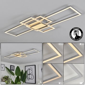 Longos Lámpara de Techo LED Aluminio, 1 luz