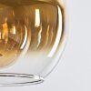 Koyoto  Lámpara Colgante Cristal 25 cm dorado, Transparente, 1 luz