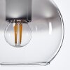 Koyoto  Lámpara Colgante Cristal 15 cm Transparente, Ahumado, 3 luces