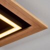 Tojeirinha Lámpara de Techo LED Madera clara, Negro, 1 luz, Mando a distancia