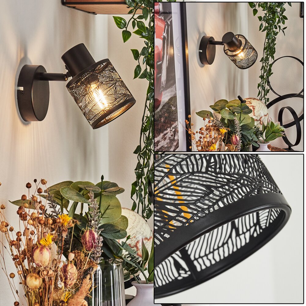 Roto Aplique Negro, 1 luz main product photo