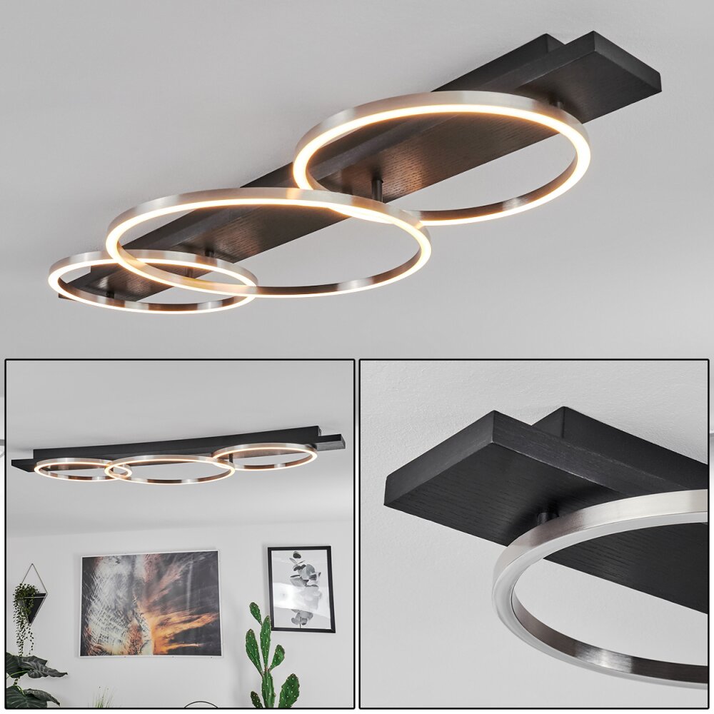 Pompu Lámpara de Techo LED Negro, 3 luces main product photo