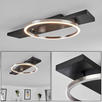Pompu Lámpara de Techo LED Negro, 1 luz