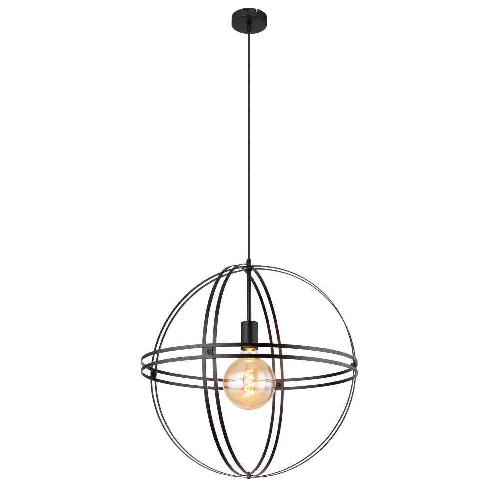 Globo TAMARA Lámpara Colgante Negro, 1 luz main product photo
