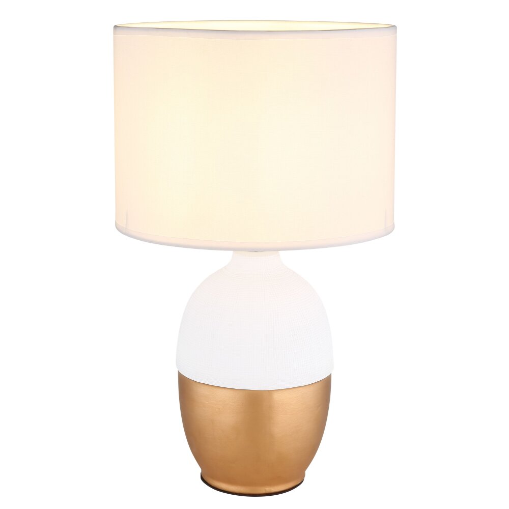 Globo VALENTINO Lámpara de mesa dorado, Blanca, 1 luz main product photo