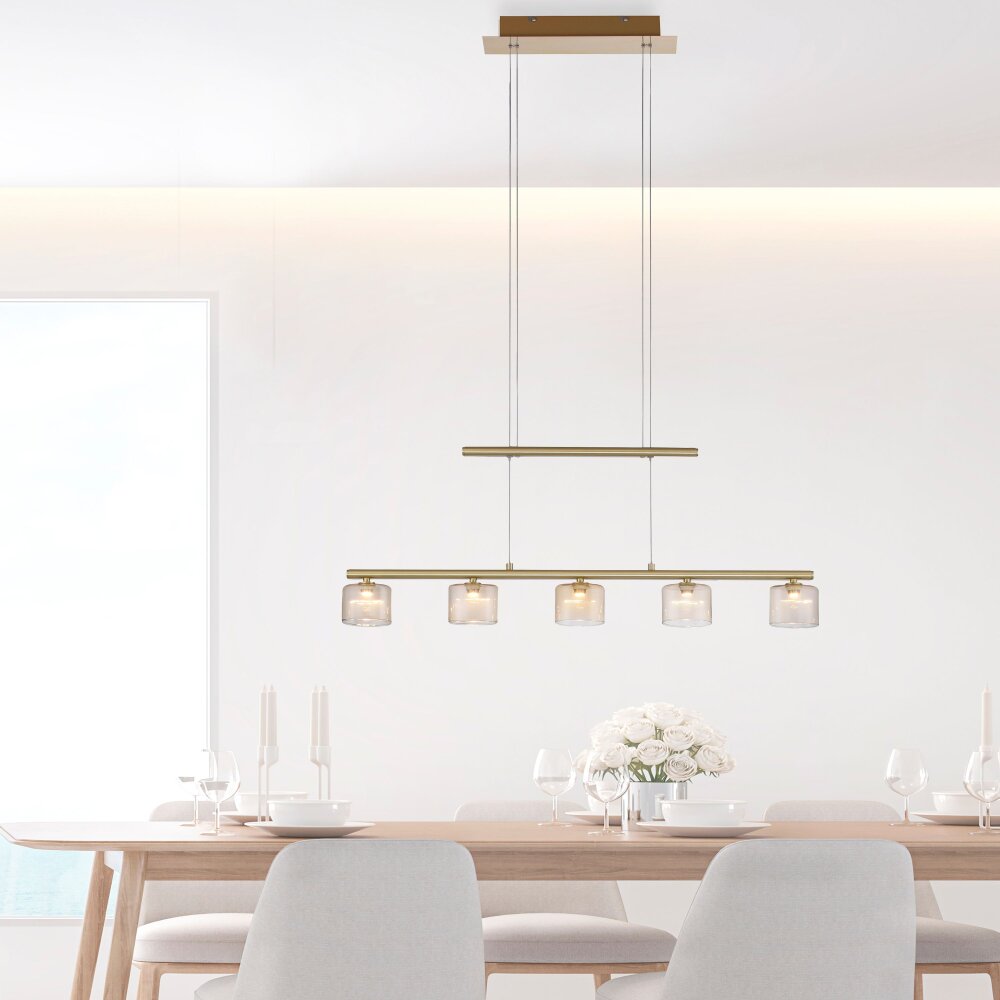 Paul Neuhaus HYDRA Lámpara Colgante LED Latón, 5 luces main product photo