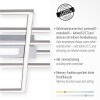 Leuchten-Direkt ASMIN Lámpara de Techo LED Acero bruñido, 1 luz, Mando a distancia