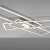 Leuchten-Direkt ASMIN Lámpara de Techo LED Acero bruñido, 1 luz, Mando a distancia