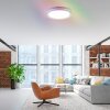 Leuchten-Direkt RIBBON Lámpara de Techo LED Blanca, 2 luces, Mando a distancia, Cambia de color