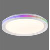Leuchten-Direkt RIBBON Lámpara de Techo LED Blanca, 2 luces, Mando a distancia, Cambia de color