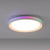 Leuchten-Direkt RIBBON Lámpara de Techo LED Blanca, 2 luces, Mando a distancia, Cambia de color