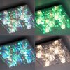 Leuchten-Direkt KEMAL2.0 Lámpara de Techo LED Acero bruñido, 68 luces, Mando a distancia, Cambia de color