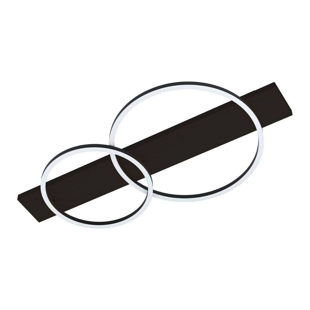 EGLO BOYAL Lámpara de Techo LED Níquel-mate, Negro, 2 luces main product photo