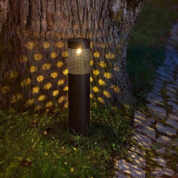 Eglo Z_SOLAR Poste de Jardín LED Negro, 1 luz