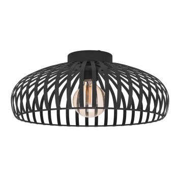 Eglo MOGANO Lámpara de Techo Negro, 1 luz