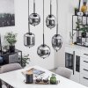 Verbania Lámpara Colgante Negro, 5 luces