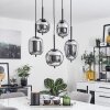 Verbania Lámpara Colgante Negro, 5 luces