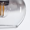 Koyoto  Lámpara Colgante Cristal 15 cm Transparente, Ahumado, 1 luz
