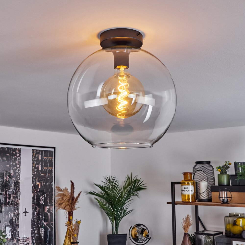 Koyoto Lámpara de Techo Cristal 30 cm Transparente, 1 luz main product photo