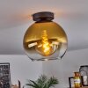 Koyoto  Lámpara de Techo Cristal 25 cm dorado, Transparente, 1 luz